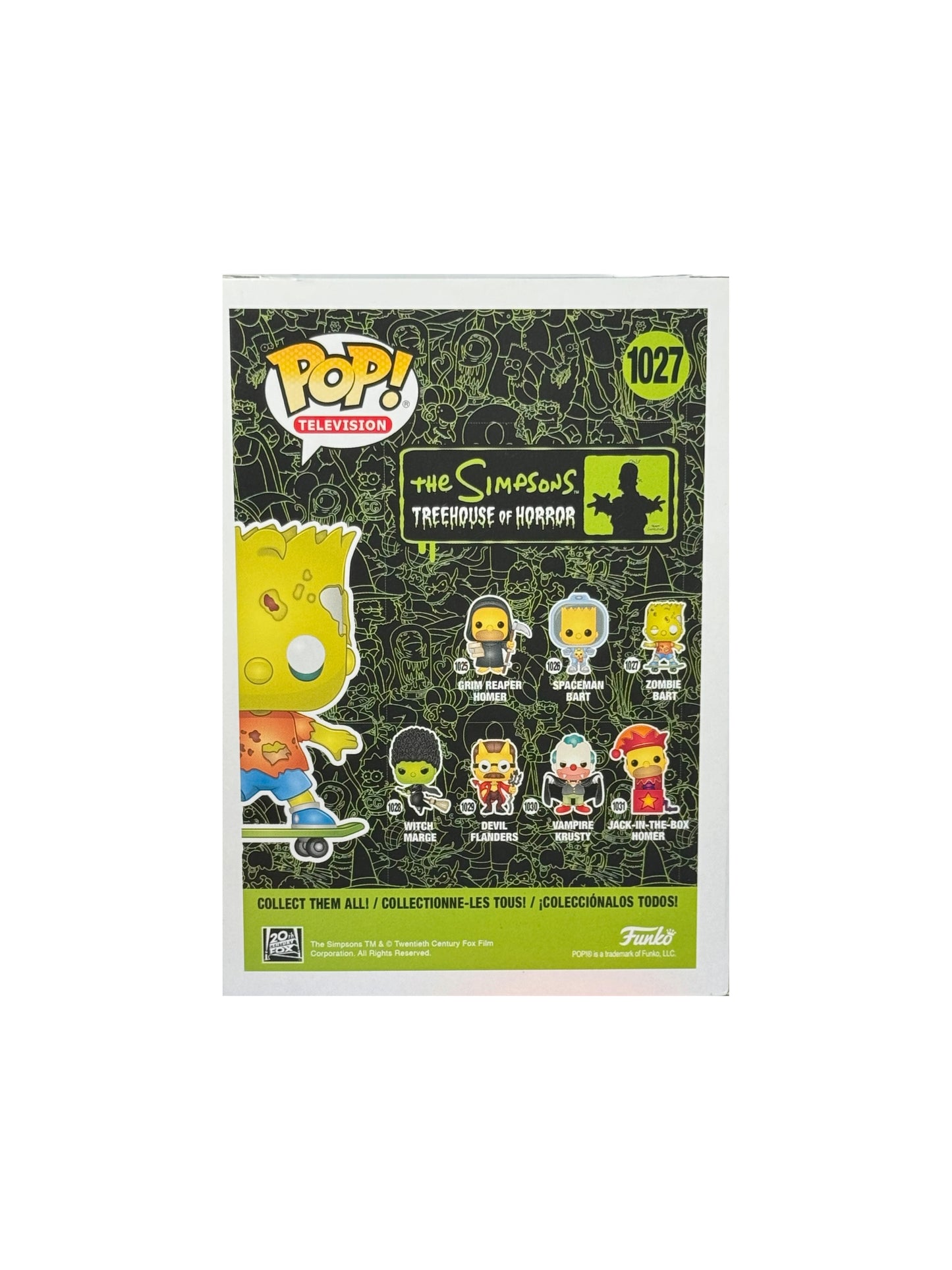 Funko Pop! Zombie Bart #1027 Vinyl Figure