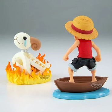 One Piece Monkey D. Luffy and Going Merry World Collectable Figure Log Stories Statue – Banpresto One Piece Figure