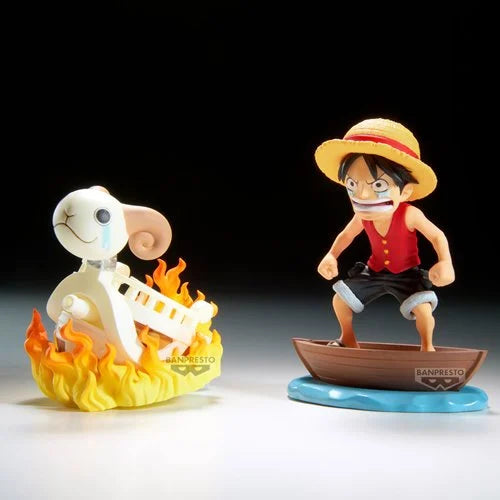 One Piece Monkey D. Luffy and Going Merry World Collectable Figure Log Stories Statue – Banpresto One Piece Figure