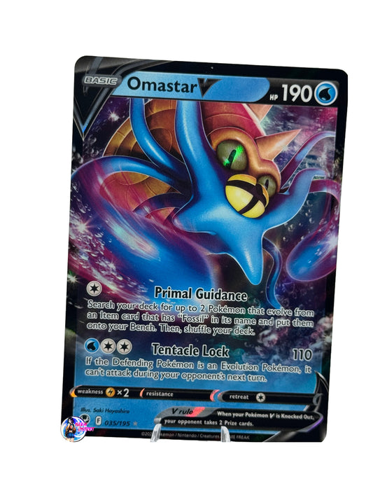 Pokemon Silver Tempest: Omastar V #035