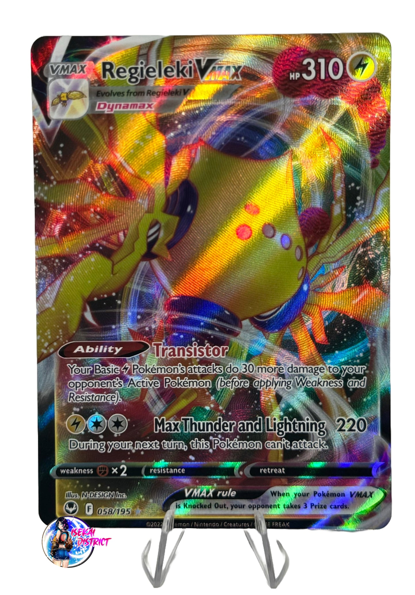 Pokemon Silver Tempest: Regieleki Vmax Full Art #058