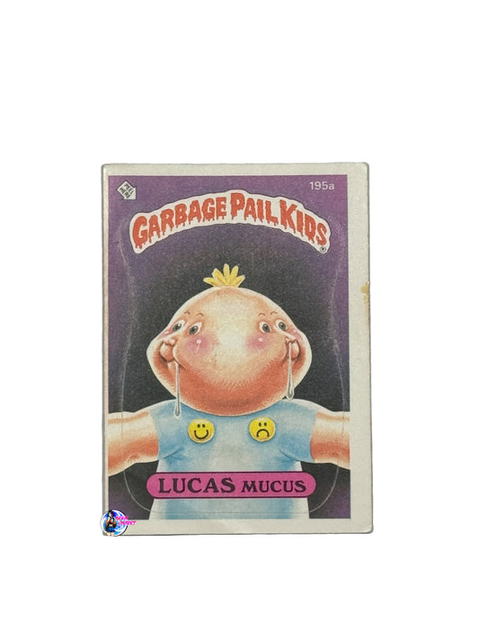 Garbage Pail Kids 1986 Lucas Mucus 195a