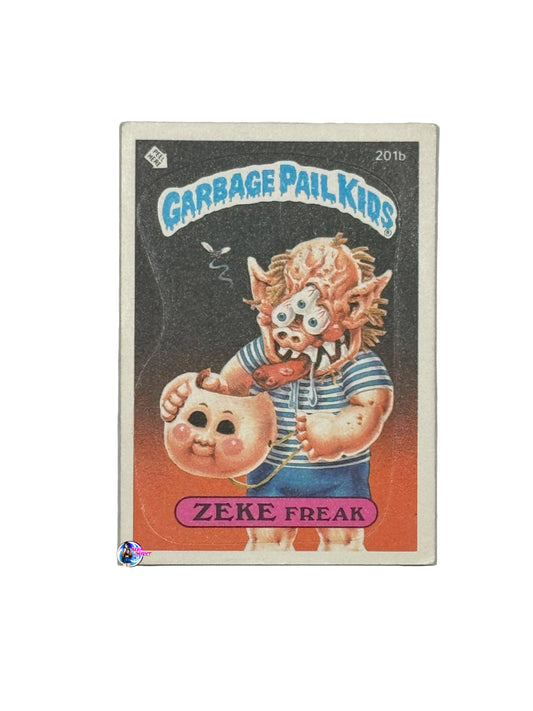 Garbage Pail Kids 1986 Zeke Freak 201b