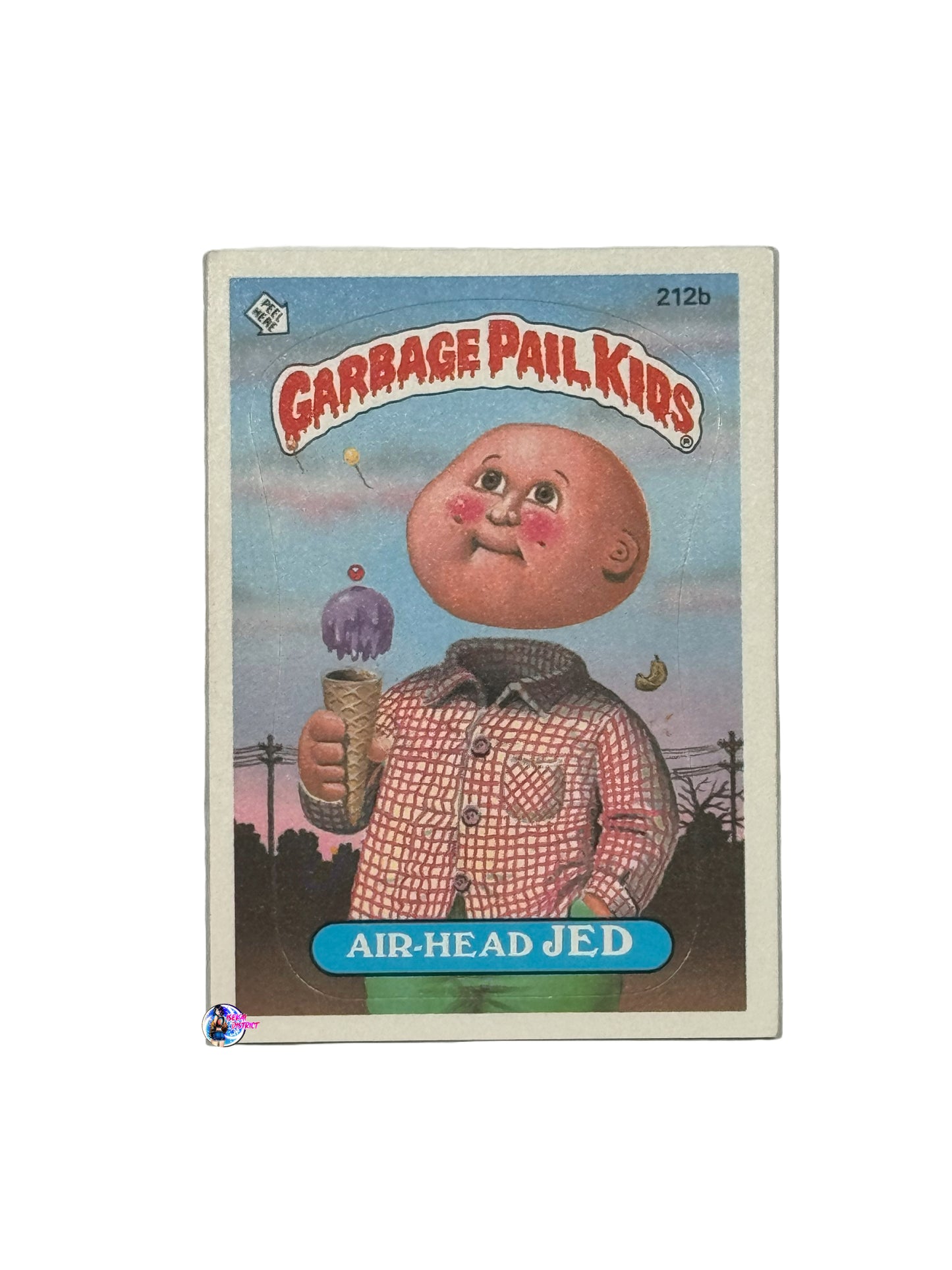 Garbage Pail Kids 1986 Air-Head Jed 212b