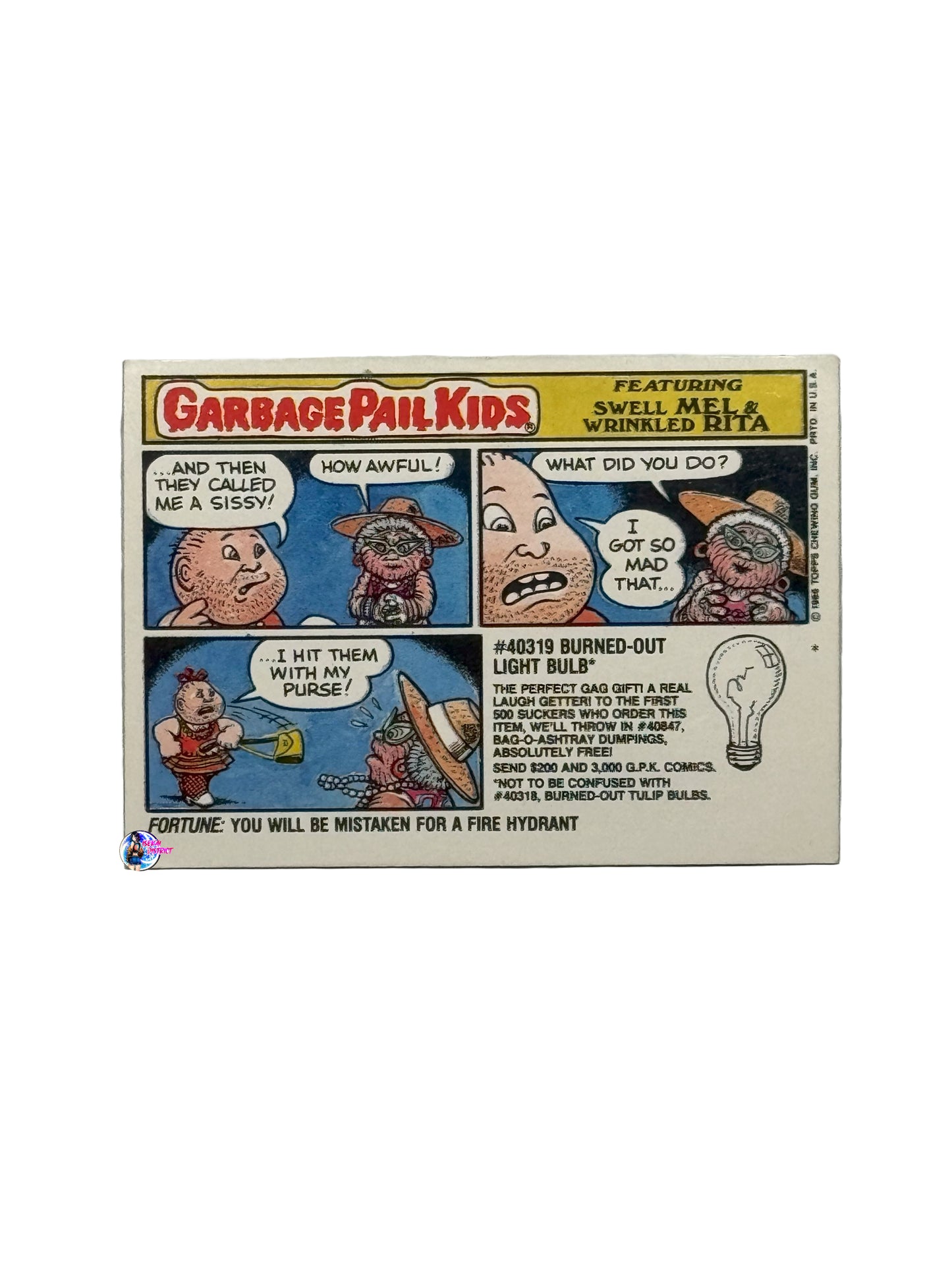 Garbage Pail Kids 1986 George Washingdone 219a