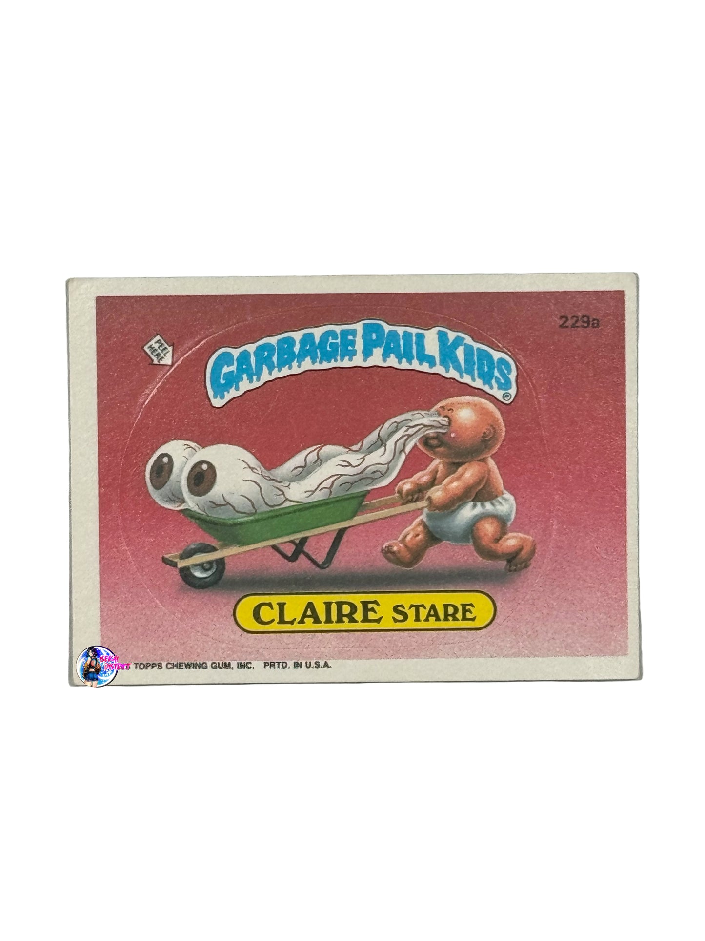 Garbage Pail Kids 1986 Claire Stare 229a