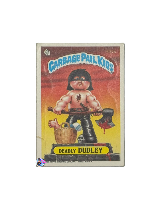 Garbage Pail Kids 1986 Deadly Dudley 137b