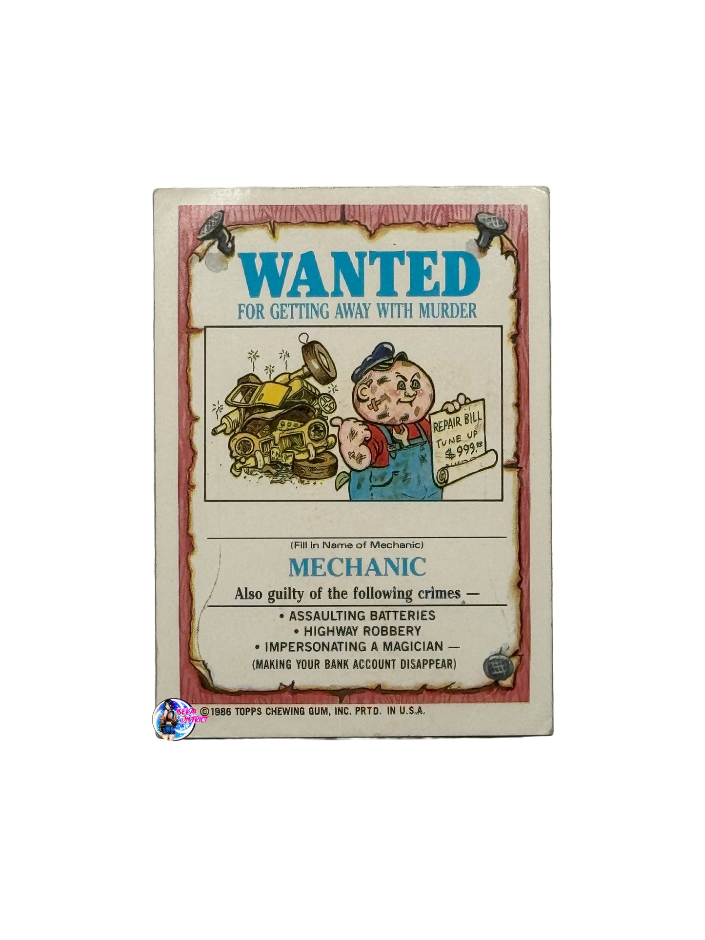 Garbage Pail Kids 1986 Formalde Heidi 160