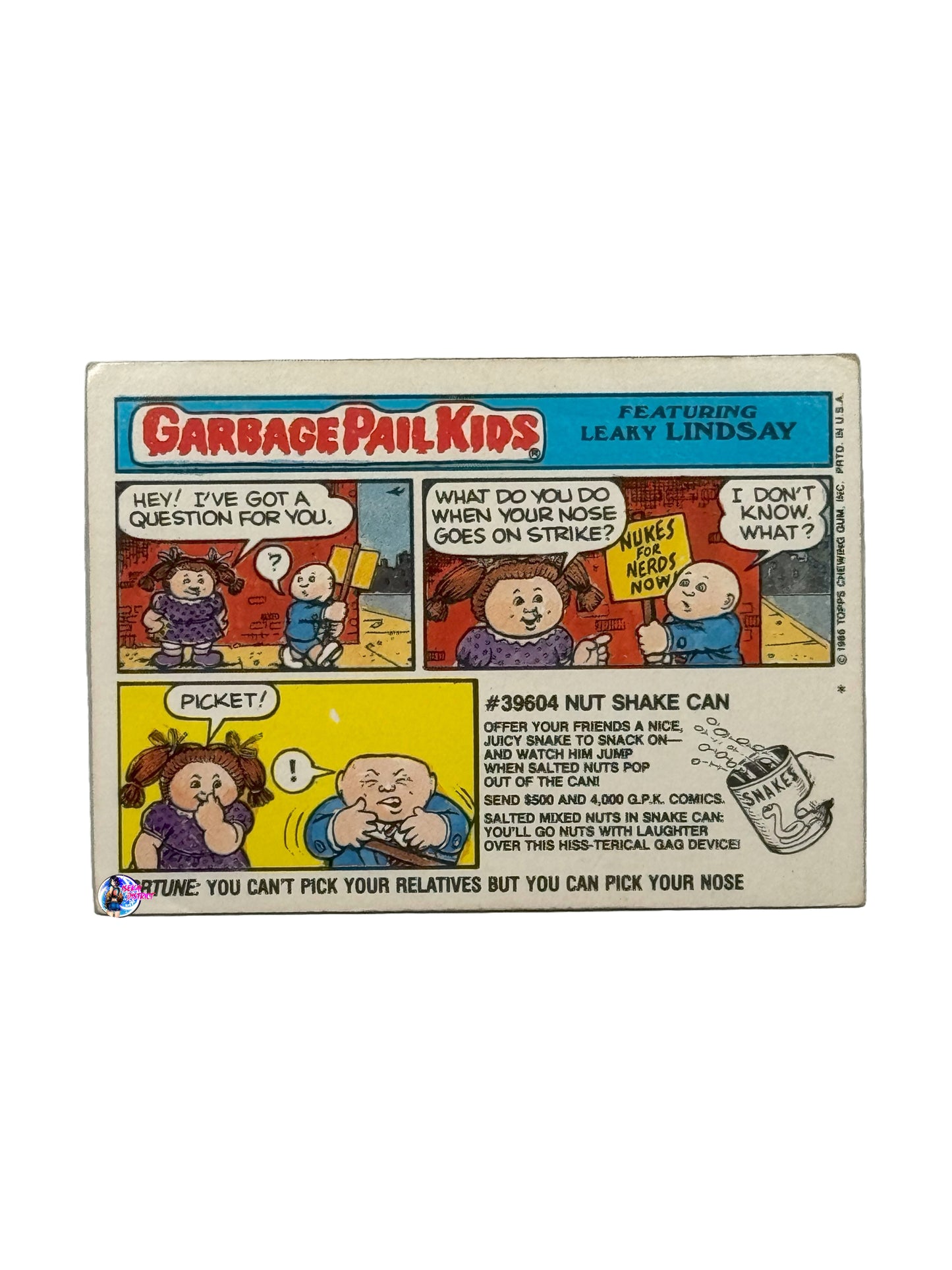 Garbage Pail Kids 1986 See More Seymour 211a