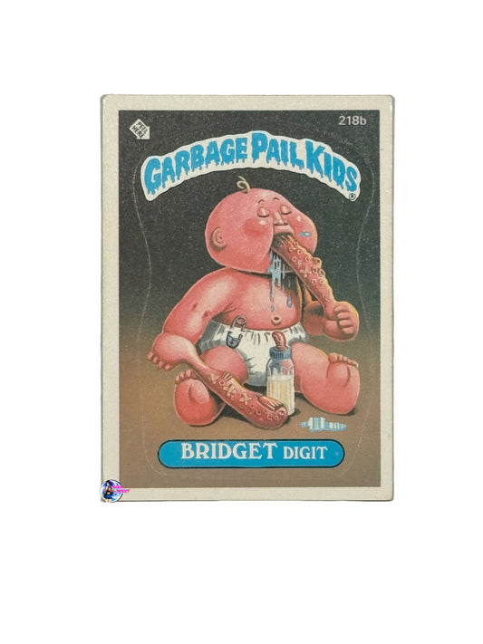 Garbage Pail Kids 1986 Bridget Digit 218b