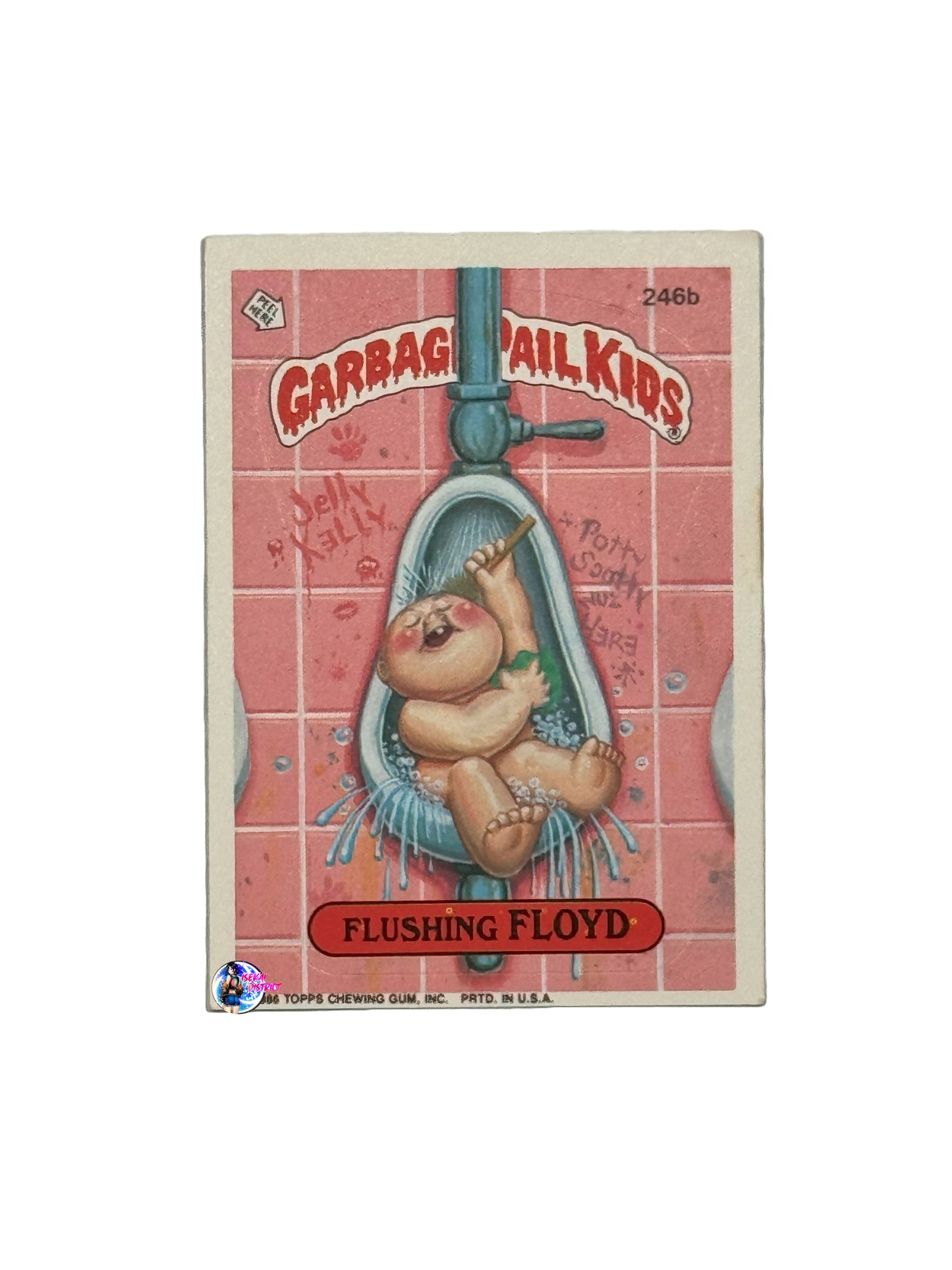 Garbage Pail Kids 1986 Flushing Floyd 246b