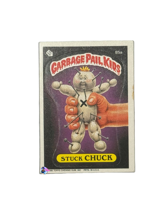 Garbage Pail Kids 1986 Stuck Chuck 85a