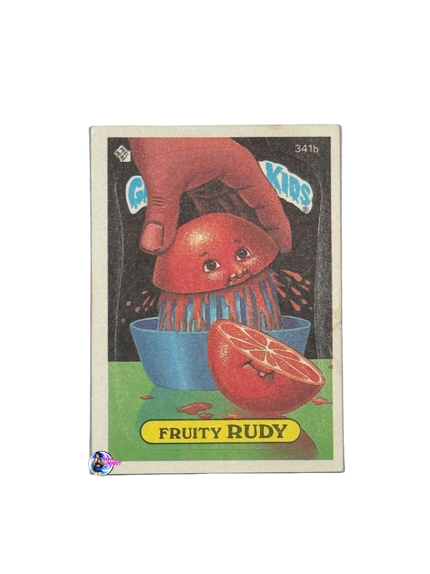 Garbage Pail Kids 1987 Fruity Rudy 341b