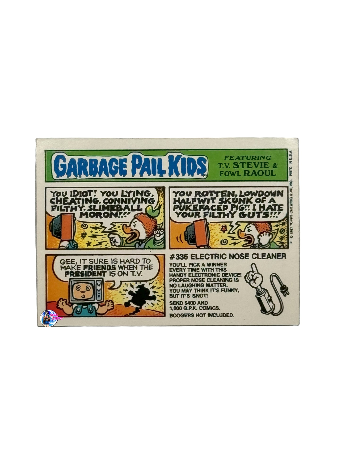 Garbage Pail Kids 1987 Squoze Rose 321B