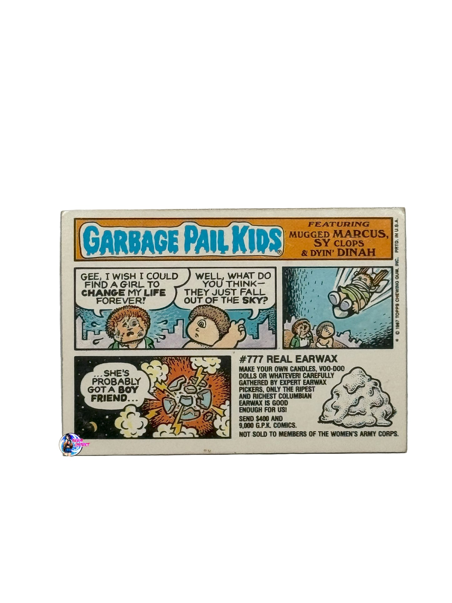 Garbage Pail Kids 1987 Fritz Spritz 308A