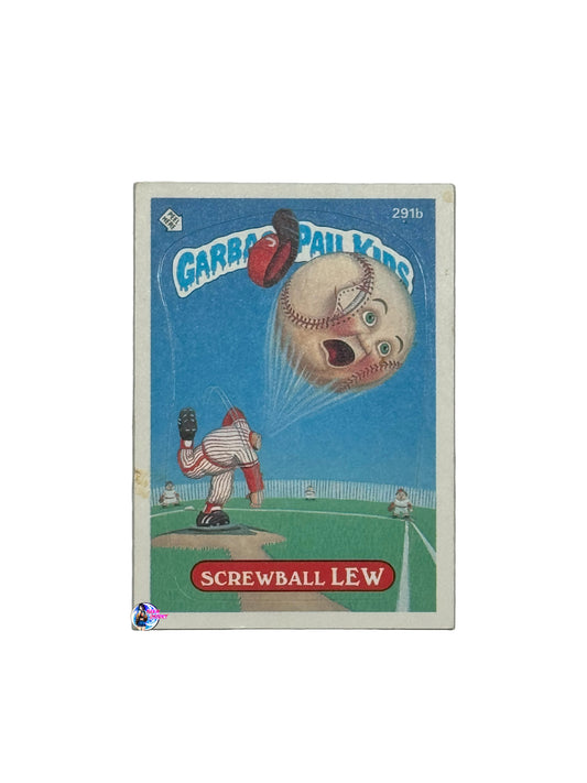 Garbage Pail Kids 1987 Screwball Lew 291b