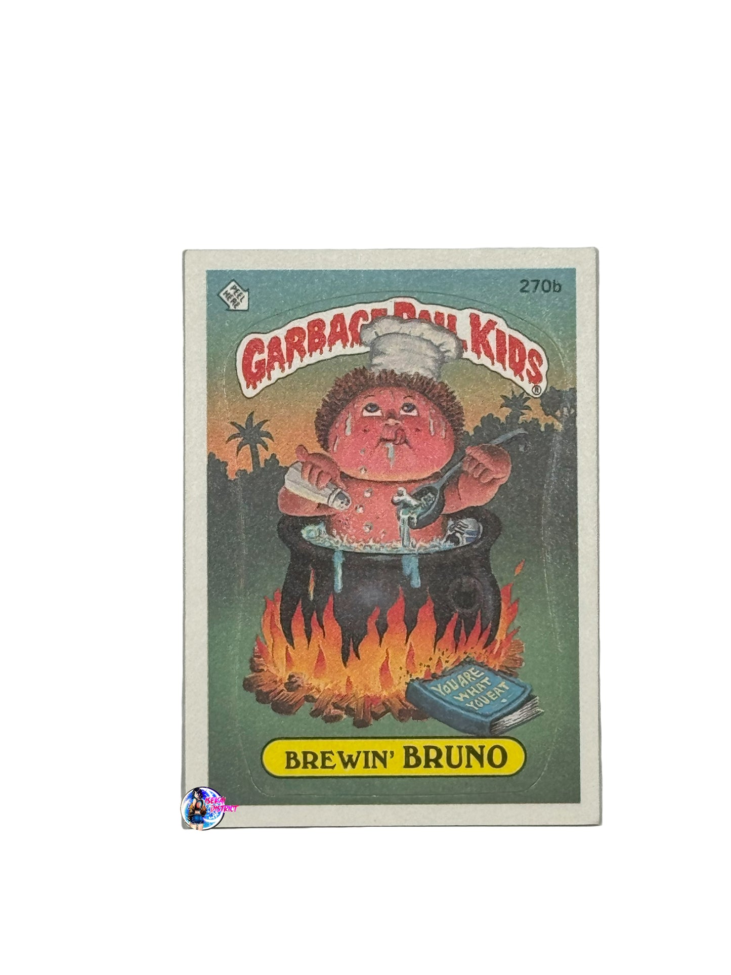 Garbage Pail Kids 1987 Brewin' Bruno 270b