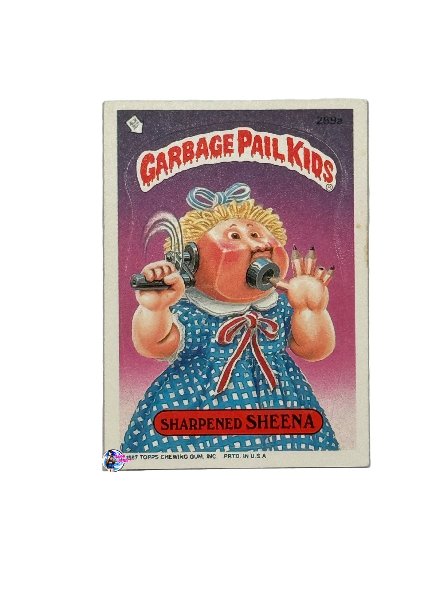 Garbage Pail Kids 1987 Sharpened Sheena 269a