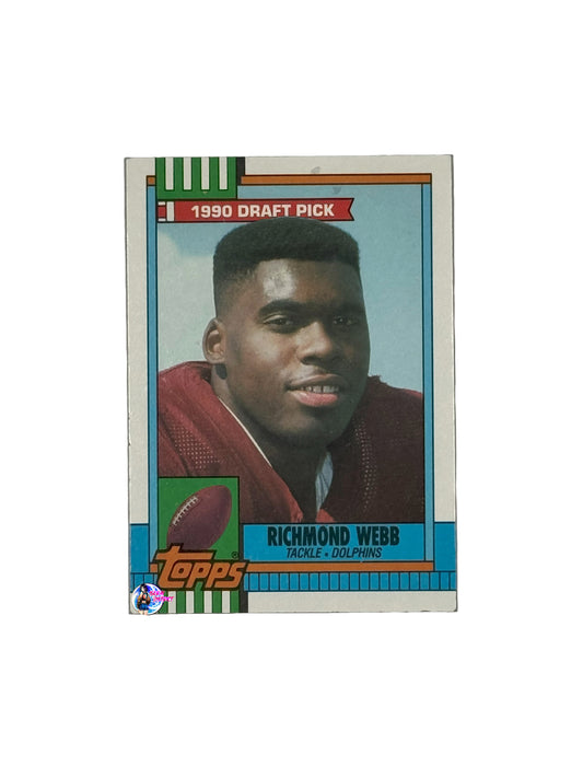 1990 Topps Draft Pick Richmond Webb (#316) (Miami Dolphins)