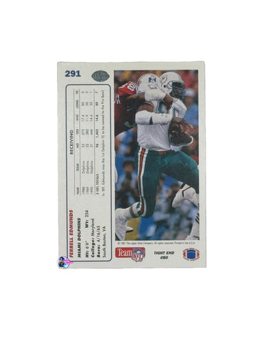 1991 Upper Deck #291 Ferrell Edmunds (Miami Dolphins)