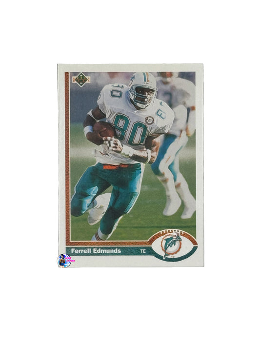 1991 Upper Deck #291 Ferrell Edmunds (Miami Dolphins)