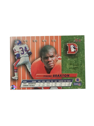 1992 Fleer Ultra #94 Tyrone Braxton (Denver Broncos)