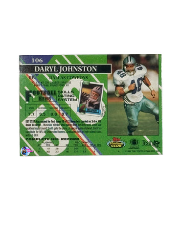 1993 Topps Stadium Club #106 Daryl Johnston (Dallas Cowboys)