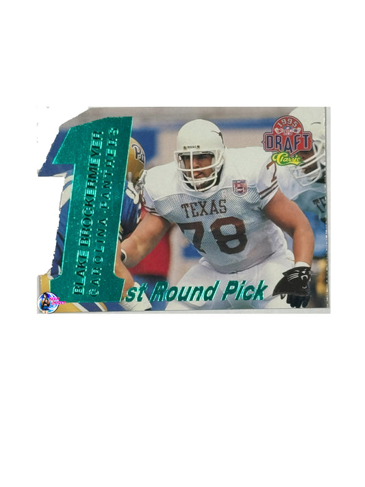 1995 Classic 1st Round Pick Blake Brockermeyer  (29) (Carolina Panthers)