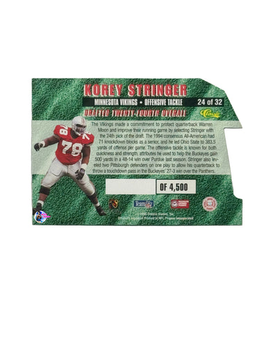 1995 Classic 1st Round Pick card Korey Stringer (24) (Minnesota Vikings)