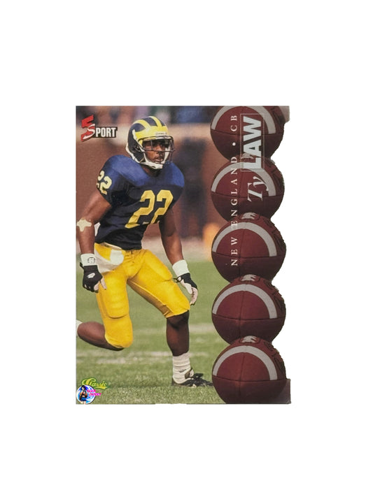 1995 Classic 5Sport Ty Law (65) (New England Patriots)