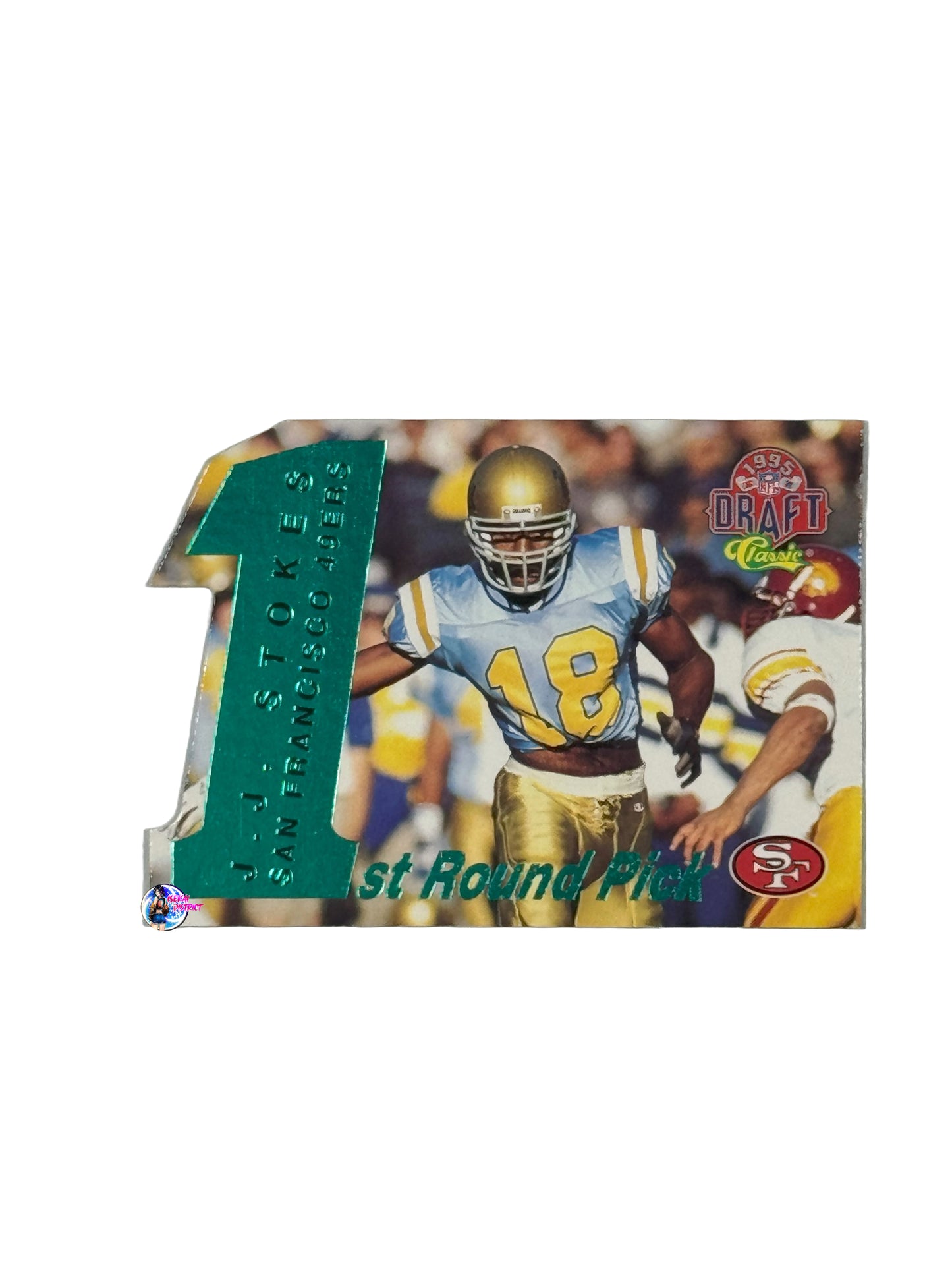 1995 Draft Classic 1st Round Pick Card JJ Stokes (10 of 32) (San Francisco 49ers)