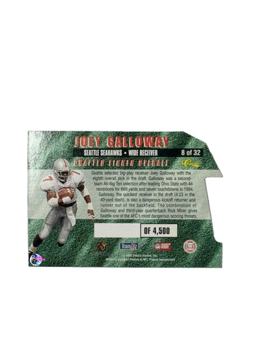 1995 Draft Classic 1st Round Pick Card Joey Galloway (8 of 32) (Seattle Seahawks)