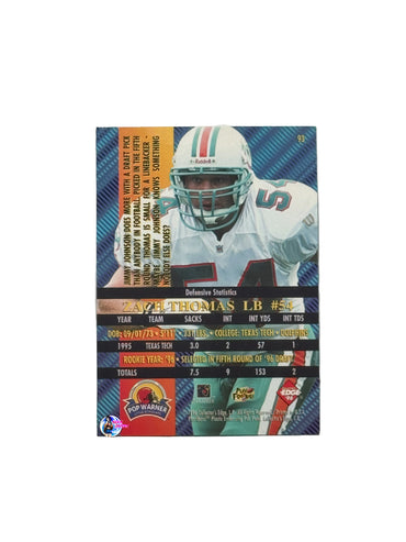 1996 Collectors Edge 96Rookies Zach Thomas (93) (Miami Dolphins)