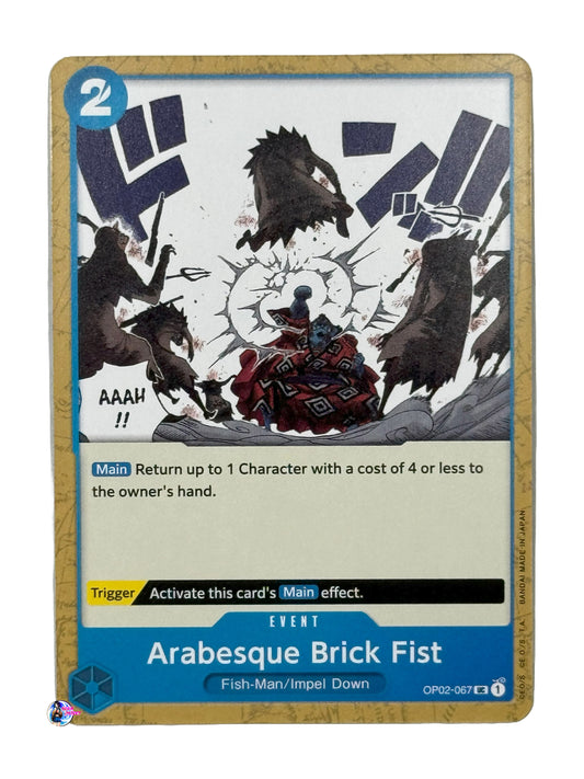 Arabesque Brick Fist - Paramount War (OP02) Trading Card