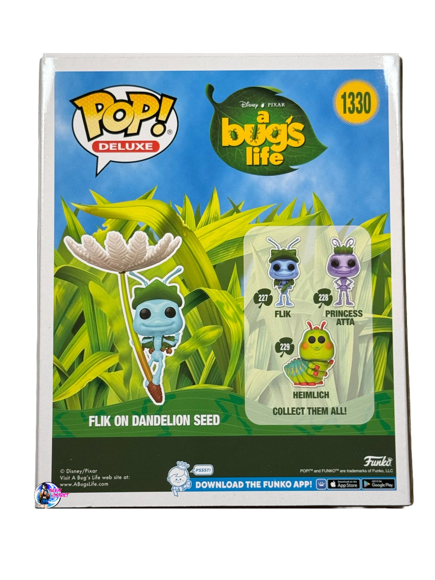 Funko Pop: A Bugs Life Flik on dandelion Seed #1330 (Wondercon 2023 exl.)