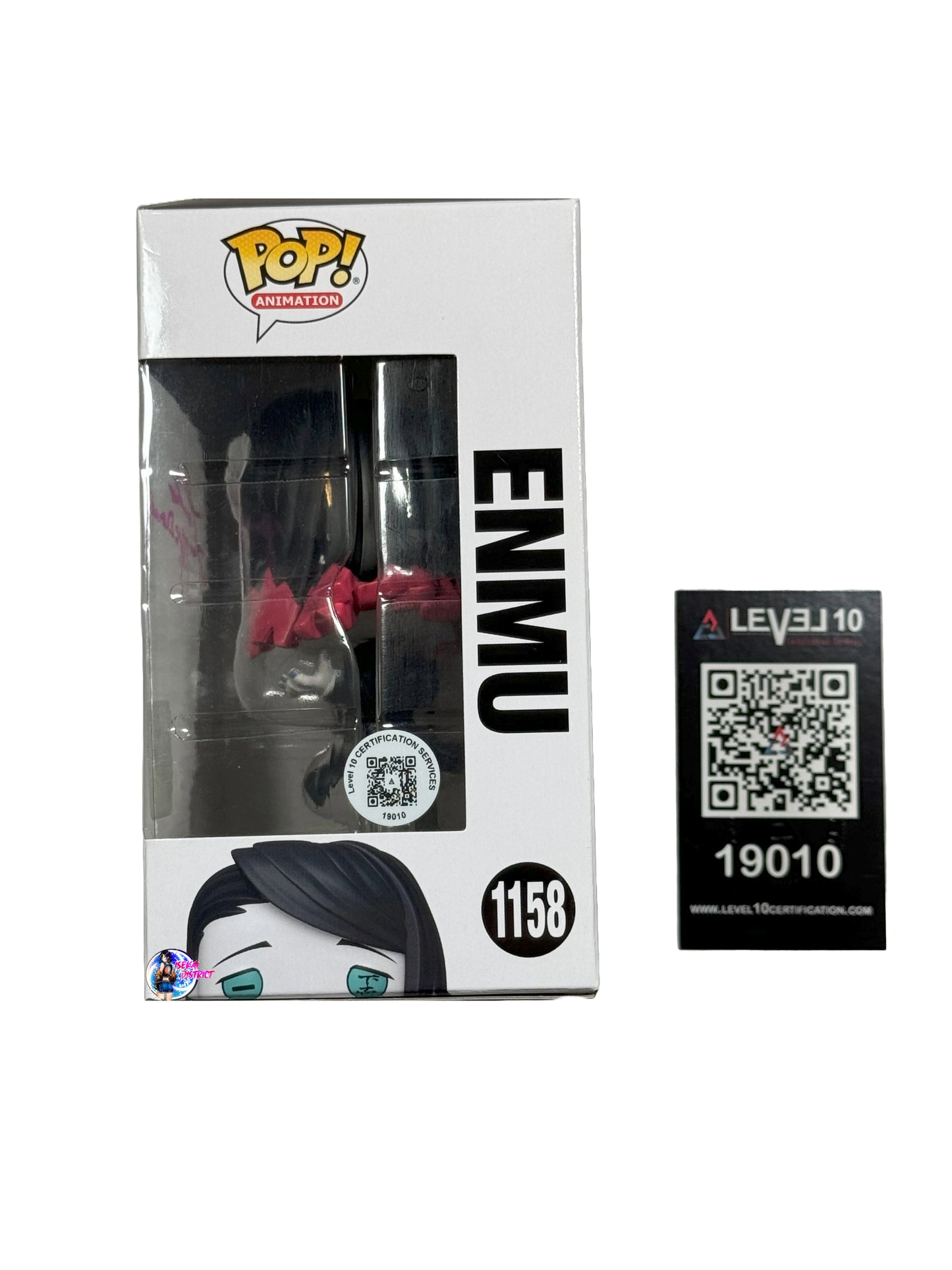 Funko Pop: Demon Slayer Enmu #1158(Summer Con 2022) Signed by Landon McDonald (English Voice Actor)