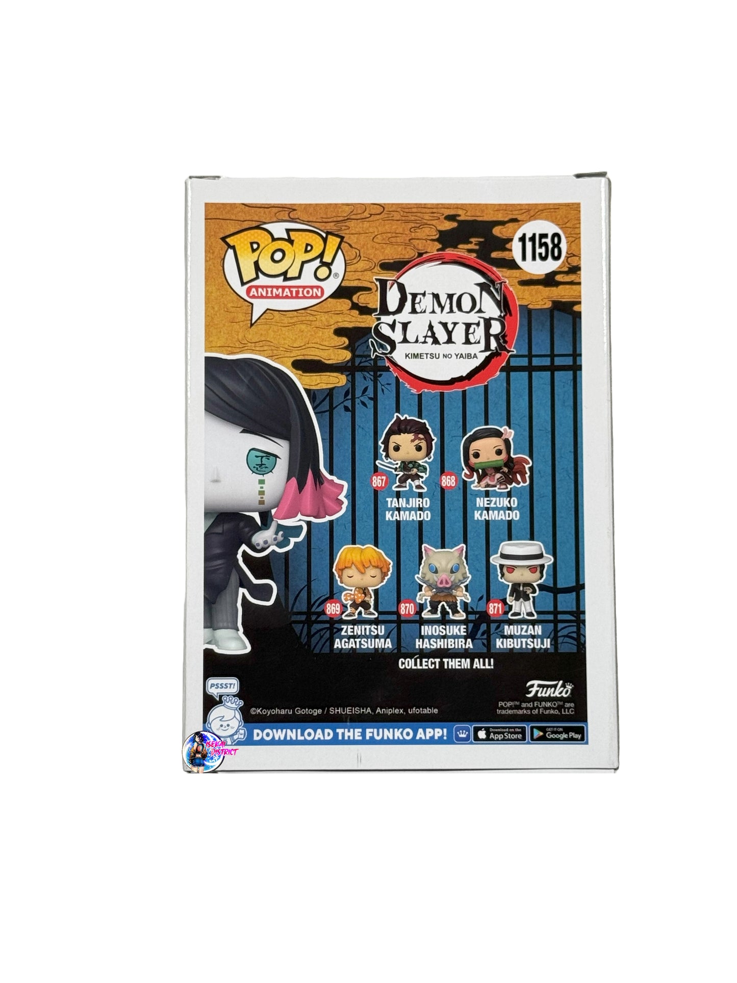 Funko Pop: Demon Slayer Enmu #1158(Summer Con 2022) Signed by Landon McDonald (English Voice Actor)