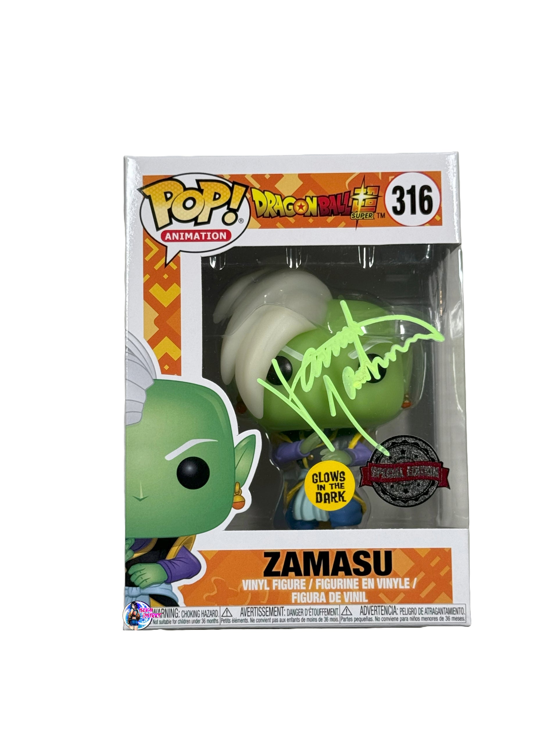 Funko Pop: Dragon Ball Super Zamasu #316 (Special Edition) Signed