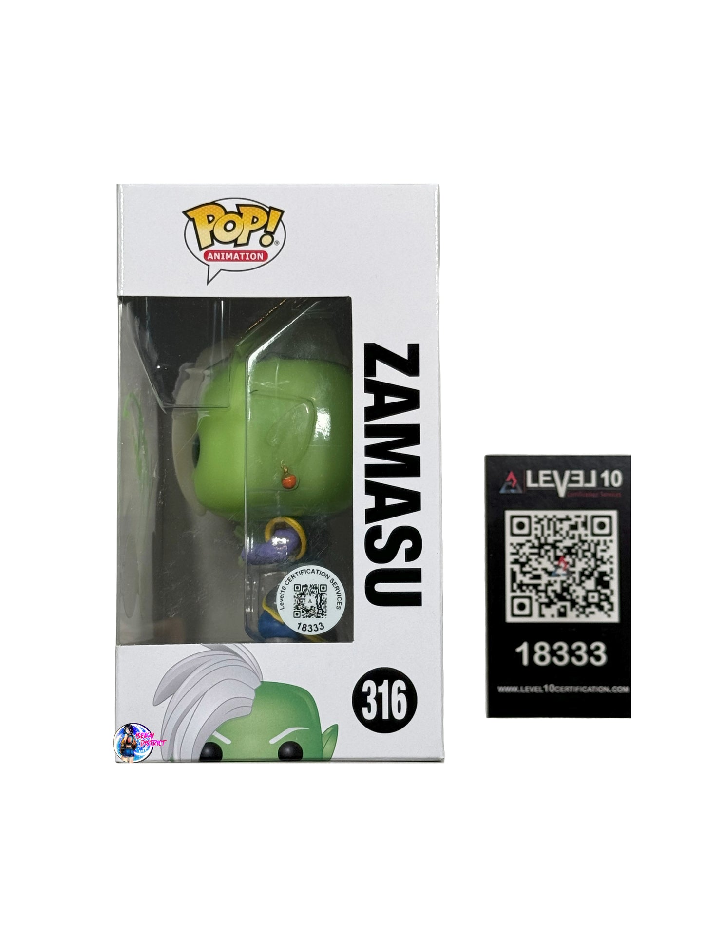 Funko Pop: Dragon Ball Super Zamasu #316 (Special Edition) Signed by James Marsters (English Voice Actor)