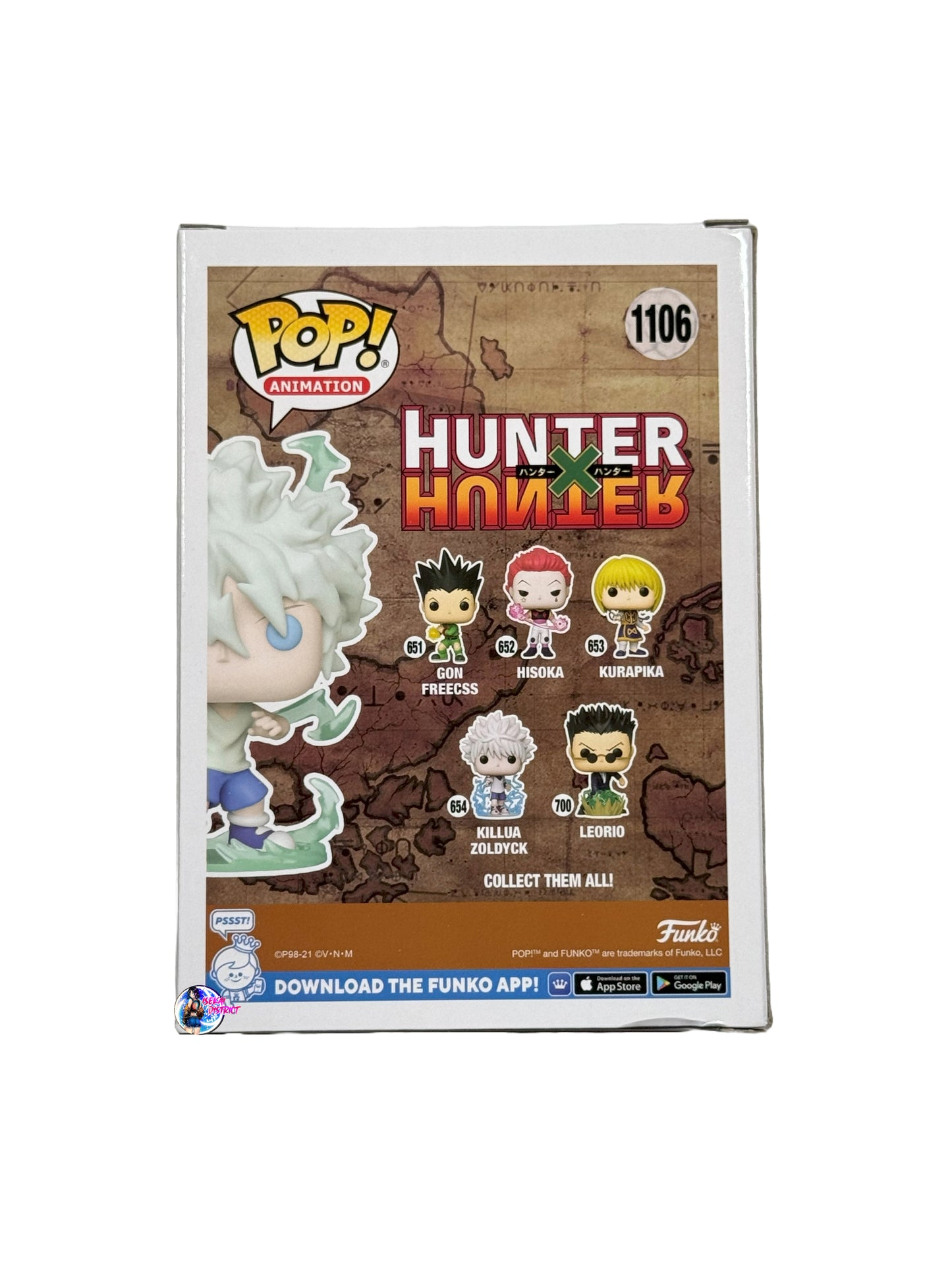 Funko Pop: HunterxHunter Killua Zoldyck #1106(AAA exl.) Signed by English Voice actor Cristina Vee