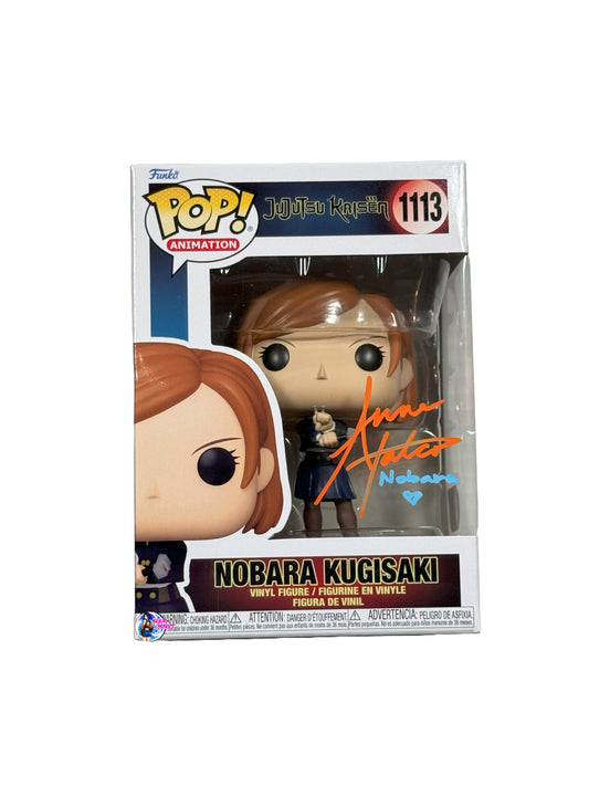 Funko Pop: Jujutsu Kaisen Nobara Kugisaki #1113 Signed by Anne Yatco (English Voice Actor)