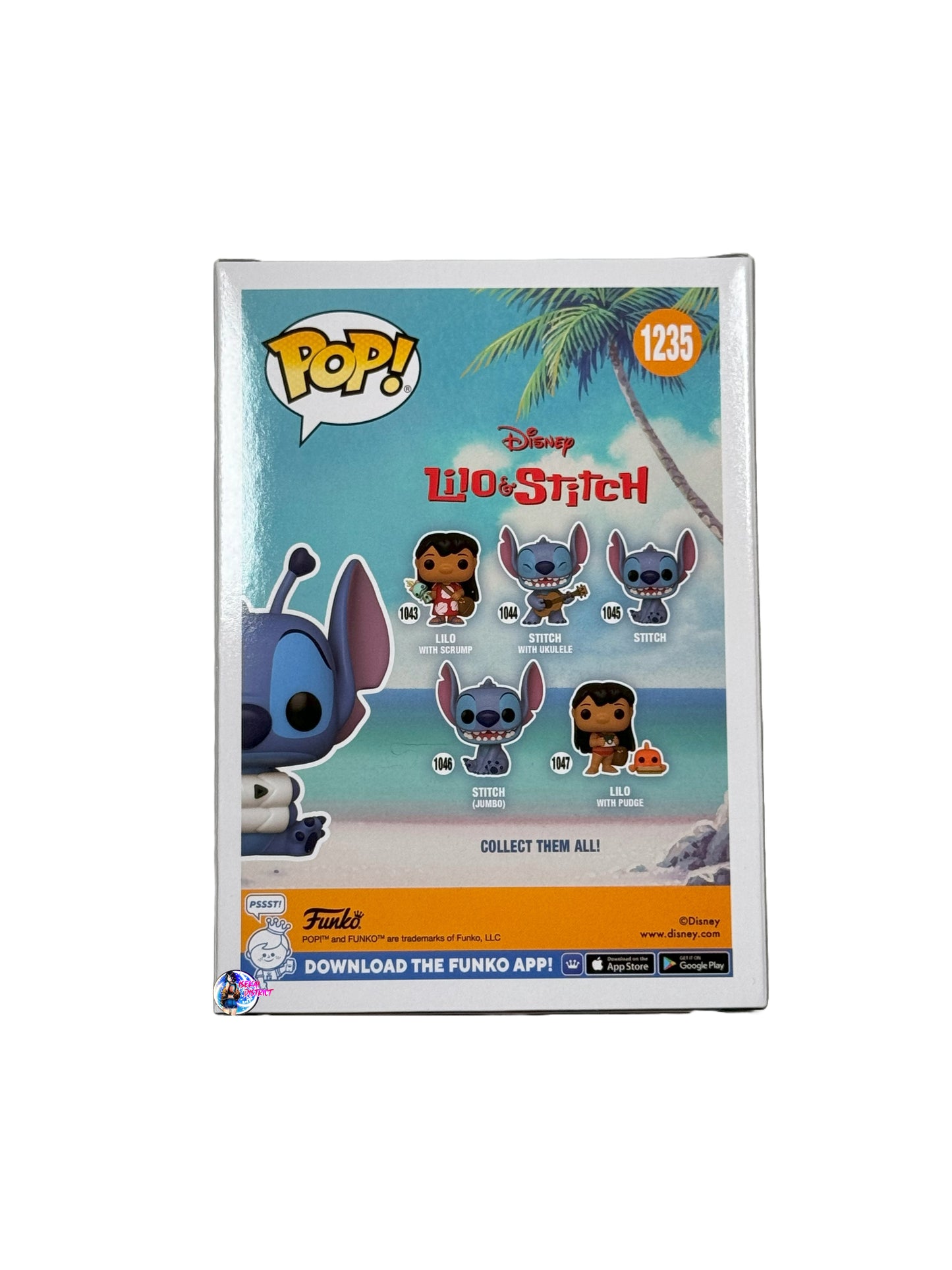 Funko Pop: Lilo & Stitch Stitch #1235 (FYE exl.) Signed By Illustrator Peter Raymundo