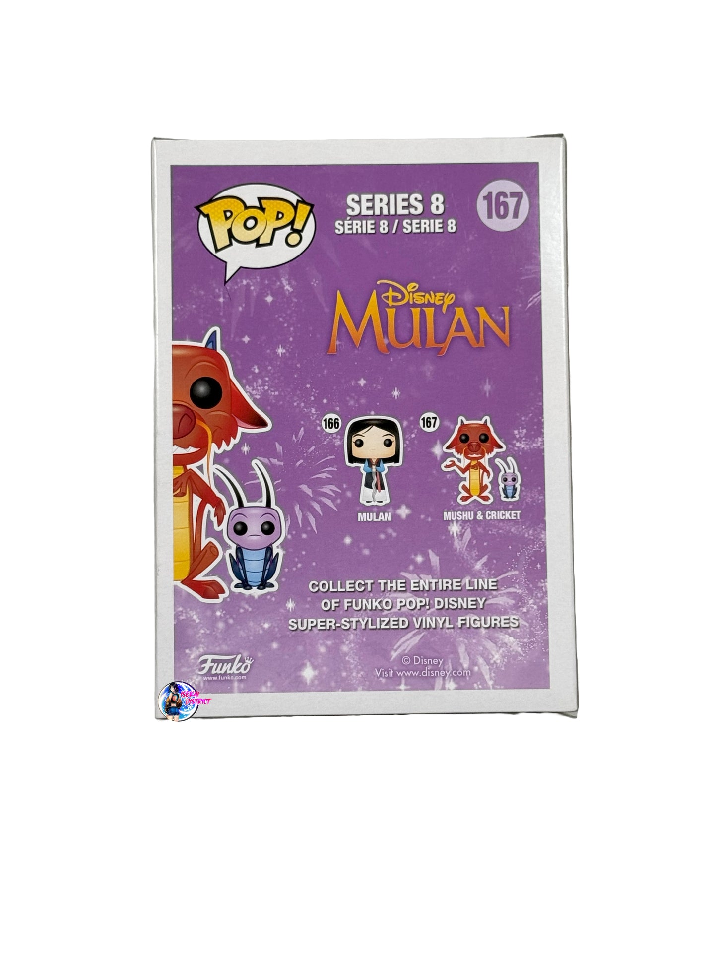 Funko Pop: Mulan Mushu & Cricket #167 Signed by Illustrator Peter Raymundo