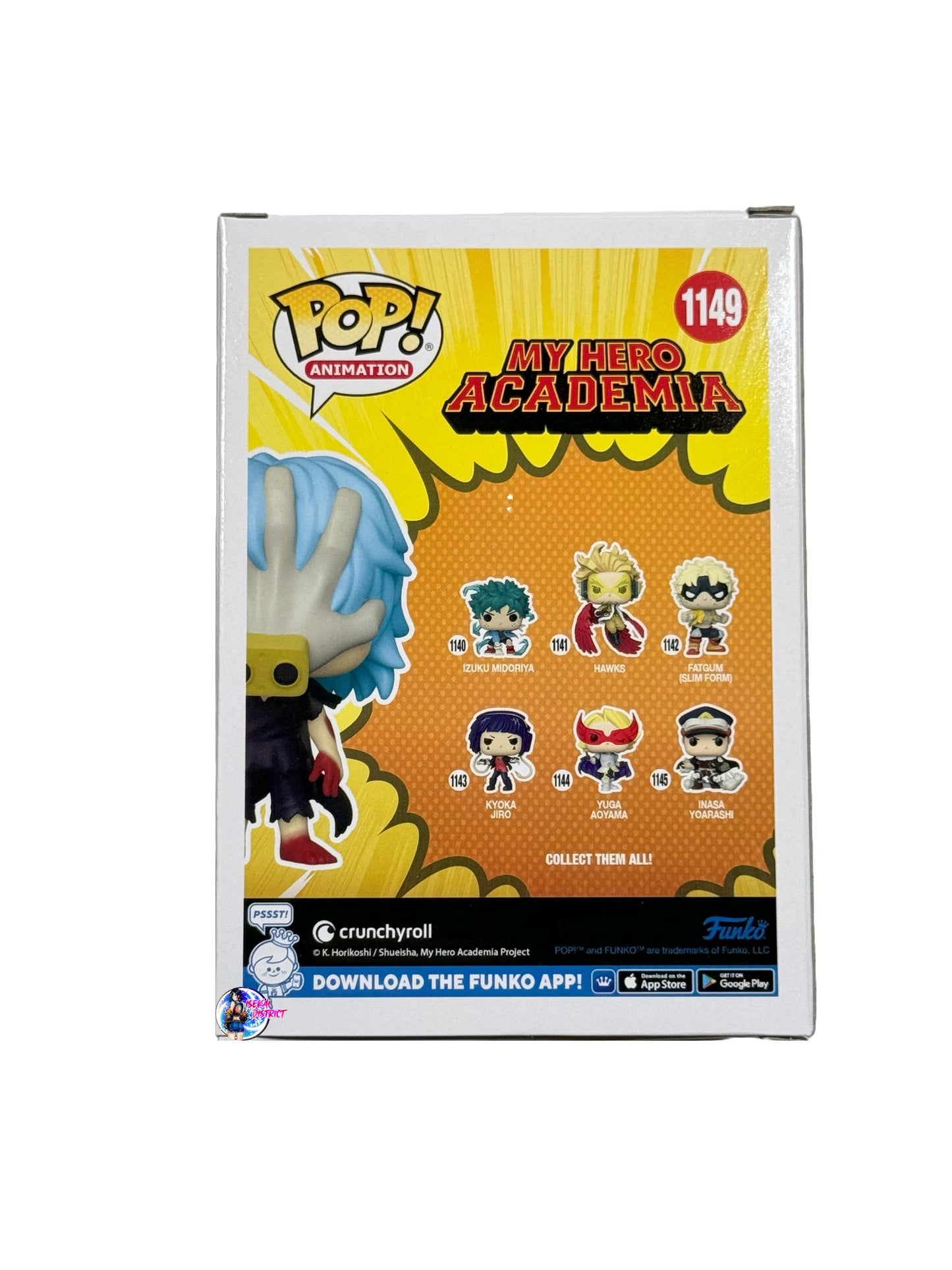 Funko Pop: My Hero Academia Tomura Shigaraki #1113 (Entertainment Earth exl.) Signed by Eric Vale (English Voice Actor)