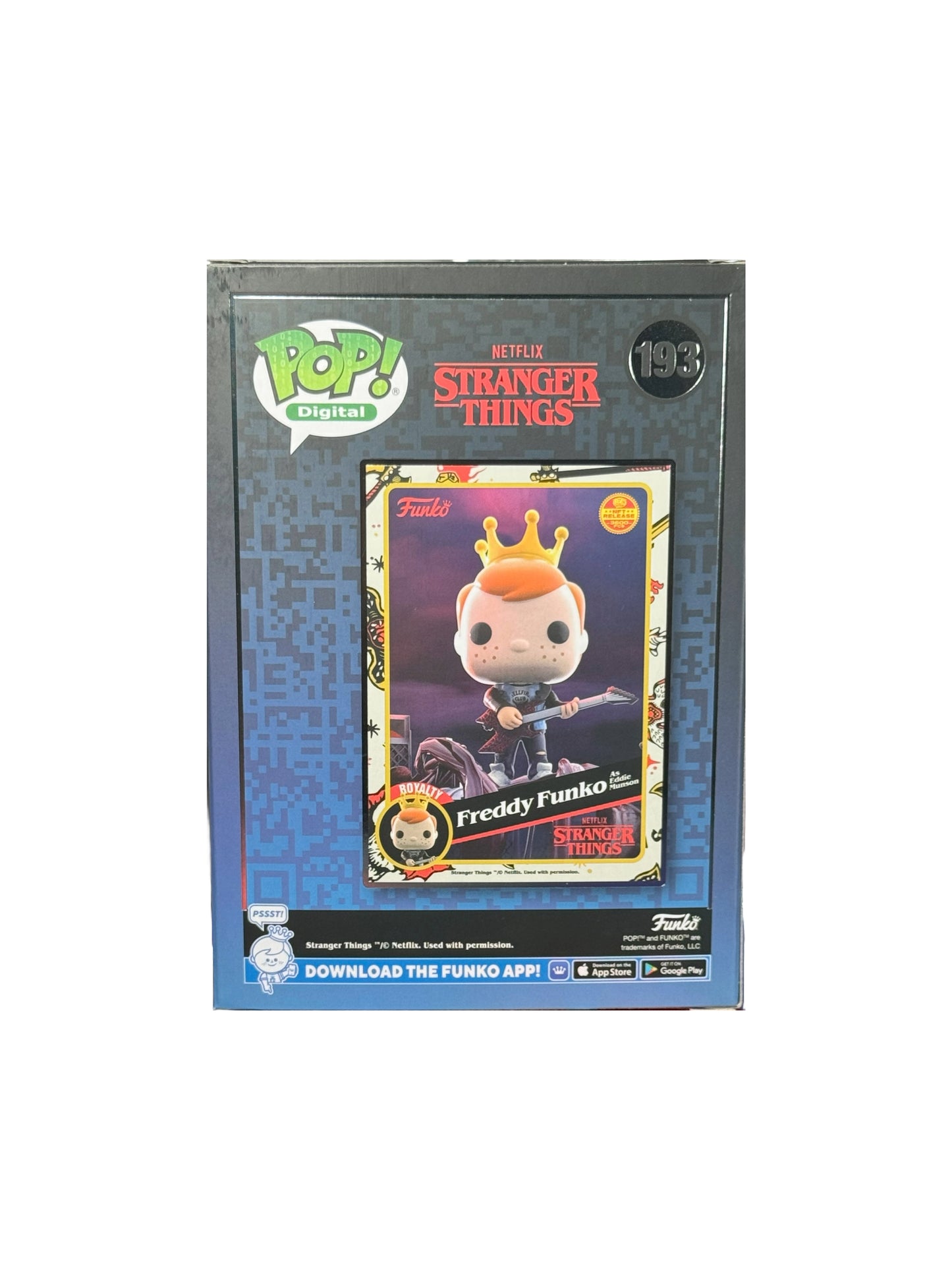 Funko Pop! Freddy Funko as Eddie Munson #193 Stranger Things NFT Exclusive