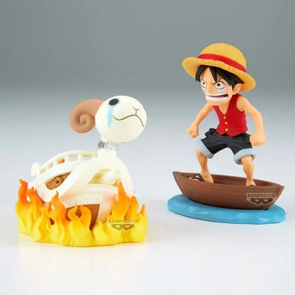 One Piece Monkey D. Luffy and Going Merry World Collectable Figure Log Stories Statue – Banpresto One Piece Figure