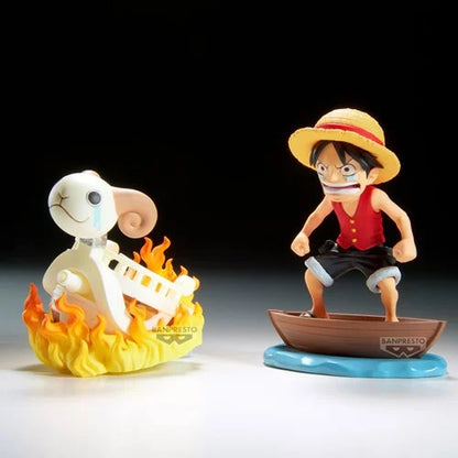 One Piece Monkey D. Luffy and Going Merry World Collectable Figure Log Stories Statue – Banpresto One Piece Figure