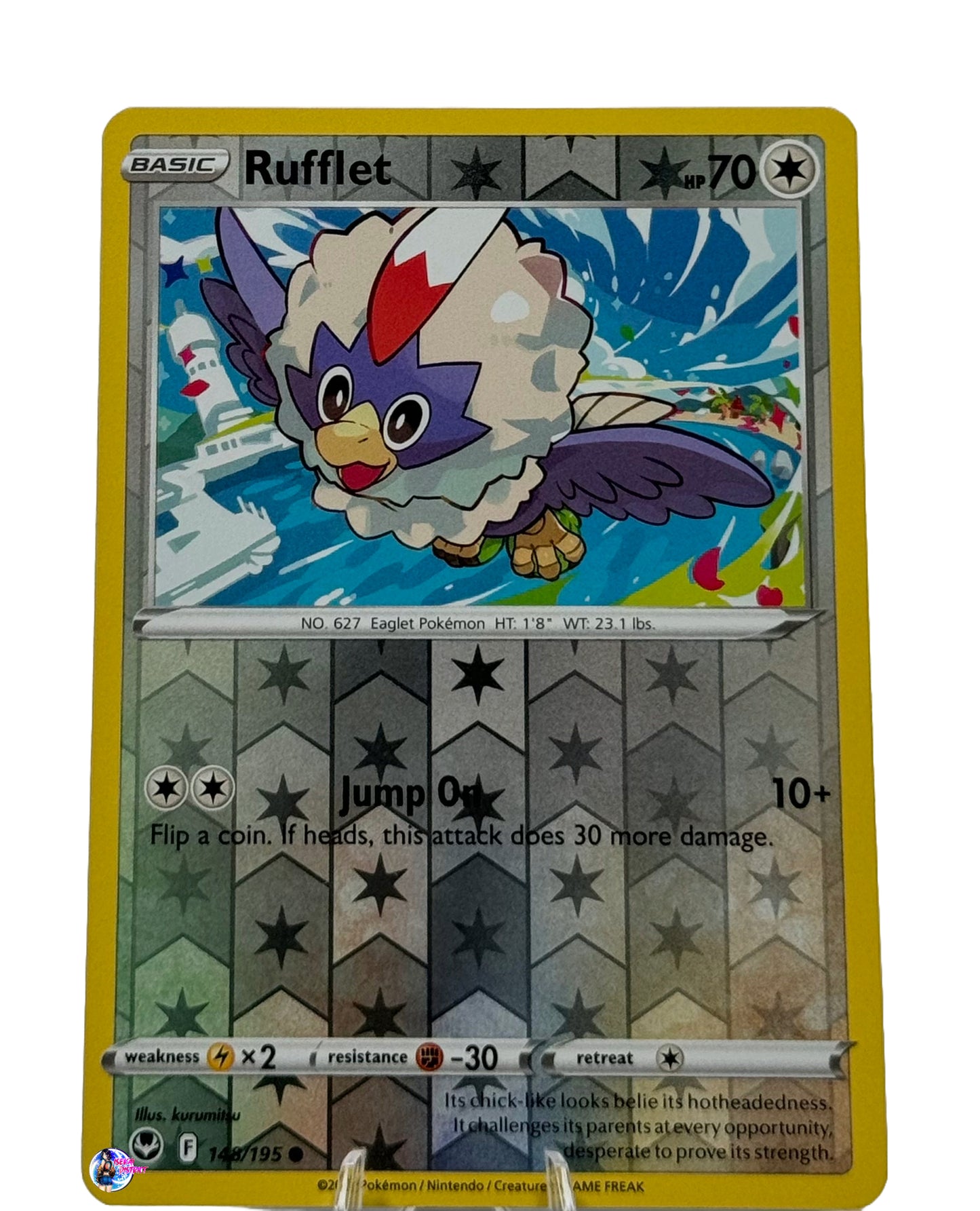 Pokemon Silver Tempest: Rufflet Reverse Holo