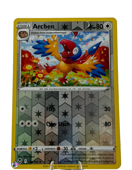 Pokemon Silver Tempest: Archen Reverse Holo