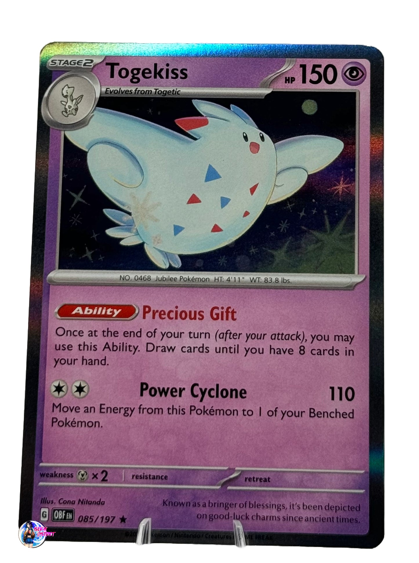 Pokemon Obsidian Flames: Togekiss Holo #085